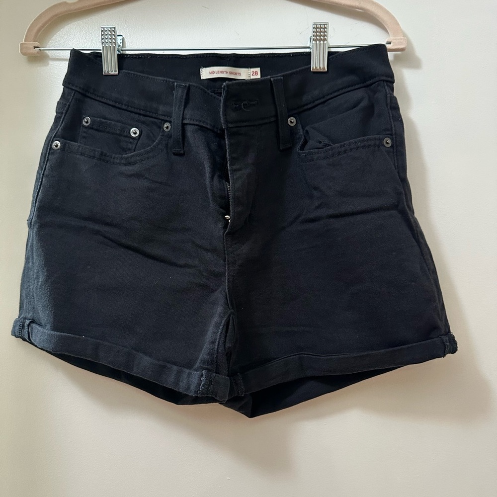 Levi's Women's Black Jean Shorts